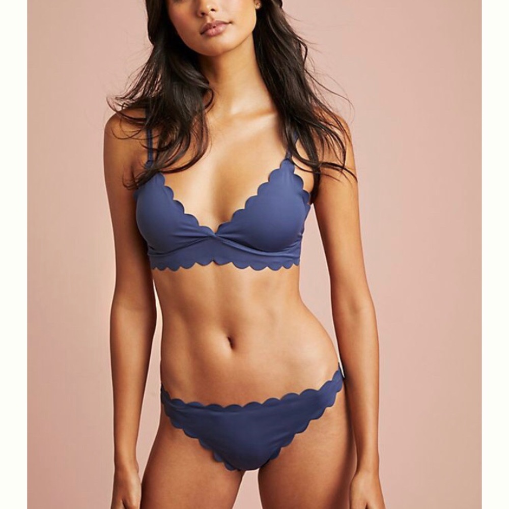 Anthropologie scalloped bralette - size M